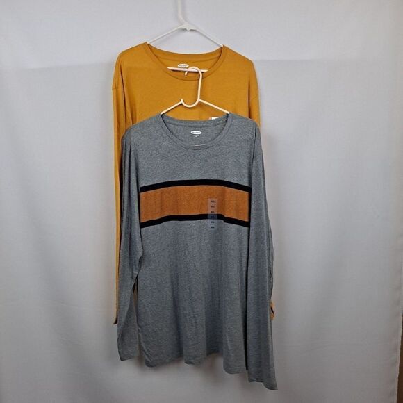 2 old Navy Mens pullover L/S Tees. NWT - Picture 1 of 12